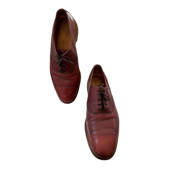 MANISTEE Men’s Brown Leather Dress Shoes Lace-Up Size 13 Pre-Owned - Picture 5 of 9